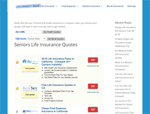 Tablet Screenshot of lifeinsurancequotesrates.com